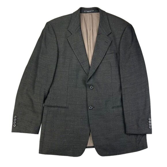 Hugo Boss Saks Fifth Avenue Men's Dark Brown Sport Coat Blazer 42R Virgin Wool - Picture 1 of 10